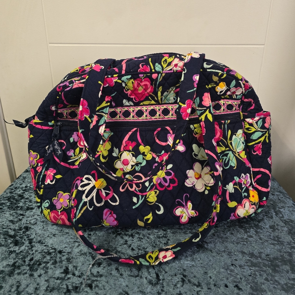 Vera Bradley Floral Tote Diaper Bag With Changing Pad